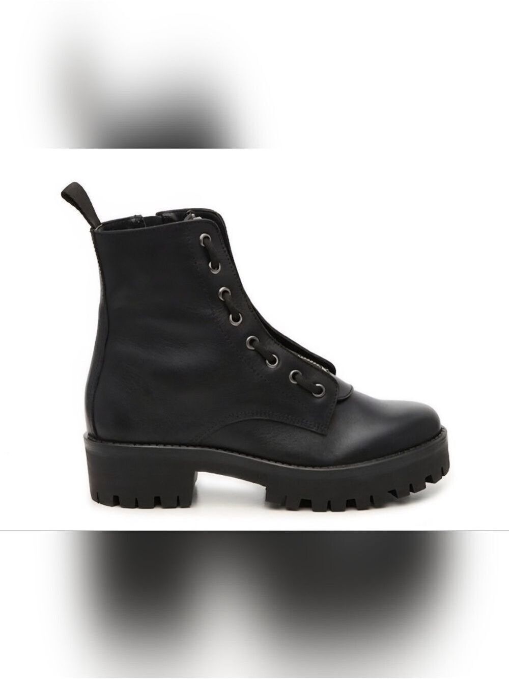 Steve Madden Leather Patti Platform Combat Boots, Size 7M